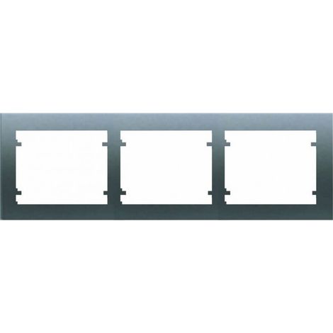 Marco de 3 elementos horizontal ACERO NEPTUNO BJC IRIS 18003-AN (1/2)