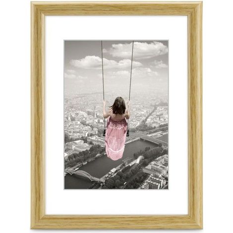 Cadre photo en plastique "Swing", nature, 13 x 18 cm