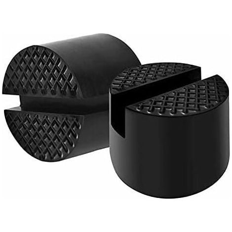 Bloc de Caoutchouc Tampon Cric Hydraulique Auto Coussin Cric de Voiture Élévateurs Auto Solide Protéger Le Bas de Caisse Lors du Levage de la Voiture Diamètre de 48mm, (Noir,2pcs) (1/3)