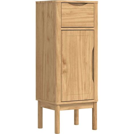 Maison Exclusive - Badezimmerschrank mit Regal FLORO Wachsbraun 3