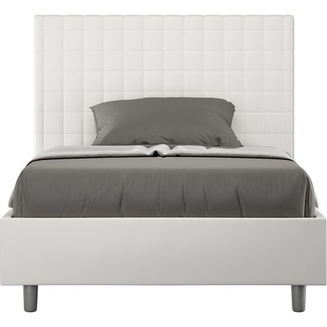 Letto Matrimoniale Francese 140x200 cm Senza Rete Sunny Bianco