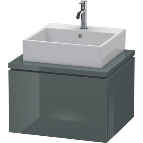DU WTU für Konsole L-Cube 400x620x547mm 1 Auszug, Dolomiti Grey Hochglanz (1/5)