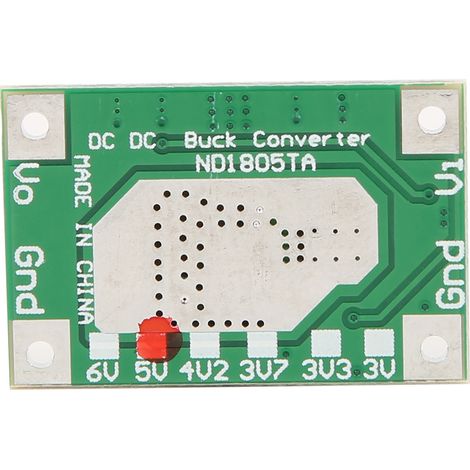 2 pièces Module abaisseur de tension 5-18V vers 3V/3,3V/3,7V/4,2V/5V/6V Convertisseur Buck pour moteur ND1805TA (5-18V vers 5V) (1/5)