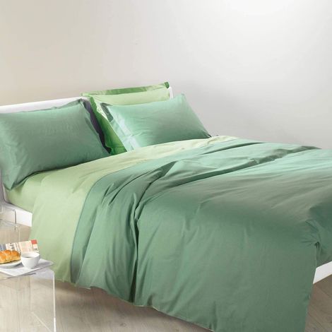 Parure de lit 4 pièces en 100% coton Housse Couette Douce et Elégante, Lavable et Facile d’Entretien Housse de Couette 200x200 et Autres Tailles