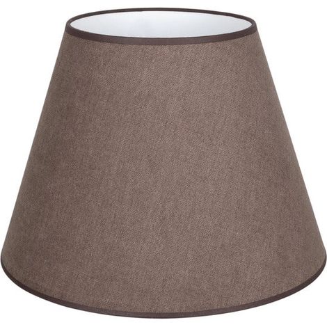 [NEUWERTIG] B-Ware Lampenschirm Cone Hängelampe Textil braun 30cm Höhe 38cm Made in Europe (1/2)