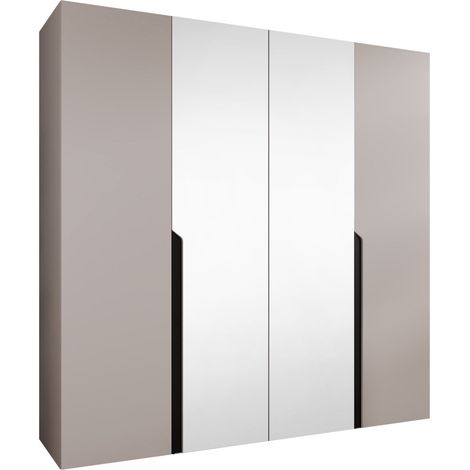 Armario Hartford 586, Cachemira, 202x200x52cm, Puertas de armario: Con bisagras, Número de estantes: 0 (1/5)