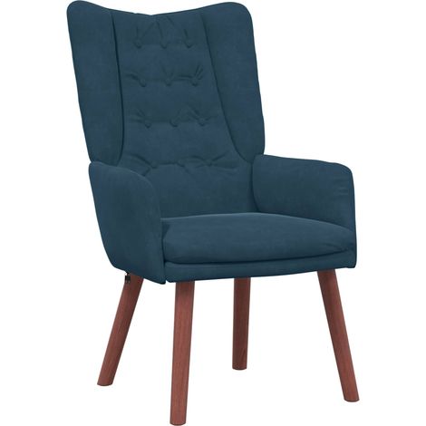 Maison Exclusive - fauteuil Bleu 63 x 67 x 94 cm Velours (1/5)