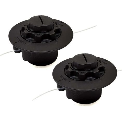 Set of 2 trimmer heads, spools of line, for Stihl AUTOCUT C6-2, C5-2, 5-2 for VIKING TE600 TE700 TE1000 FS38 FS40 FS45 FS50 FSE60 FSE81 4006 710 2105/4006 7105/44 006 7006 10 2126 (1/5)