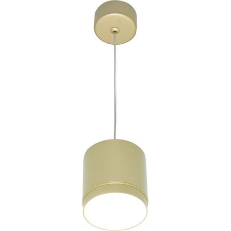 Suspension tube dorée Ø8,2cm Polar 1xGX53 15W Maytoni (1/5)