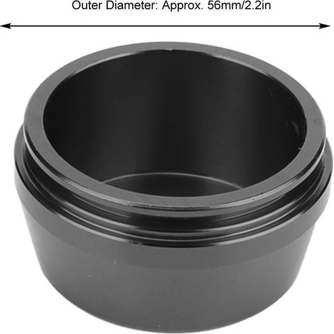4 pièces de couvre-moyeux universels en aluminium 56mm pour jantes, pièce tuning (noir) (1/5)