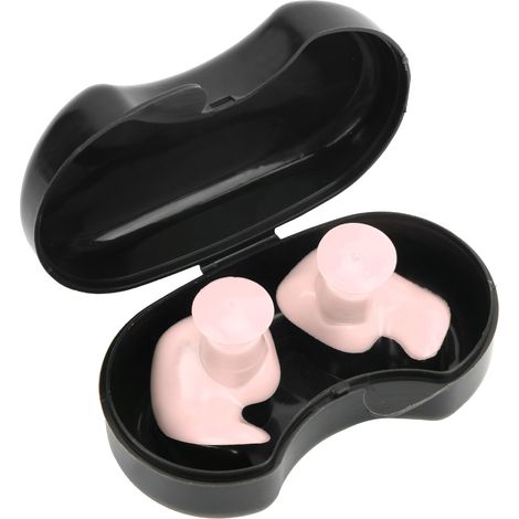 Bouchon d'oreille en silicone imperméable, anti-poussière, en spirale, pour enfants et adultes, accessoire de bain (rose) (1/5)