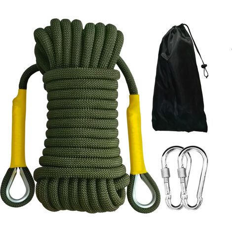 Corde Statique 12mm 20m – Kit de Sécurité pour Corde d'escalade (1/5)