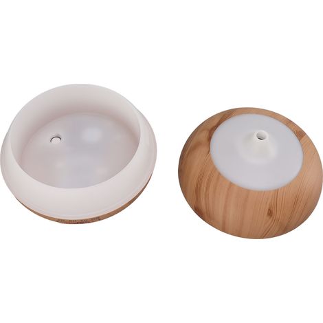 Diffuseur d'huiles essentielles 550 ml, imitation bois, à ultrasons, avec télécommande (110-240 V), prise européenne.