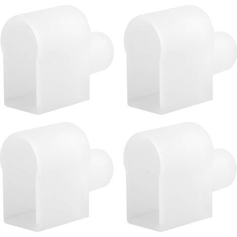 4x Embout pour profilé en silicone avec trou pour câble d'alimentation 8 x 16mm translucide Profil Led Néon Gaine Finition Fin Bande Ruban Eclairage Lumière Chambre Cuisine Salon