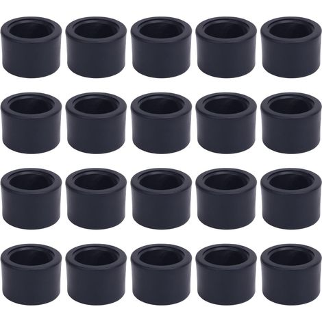 Lot de 20 embouts ronds pour pieds chaise, en plastique antidérapant e (1/5)
