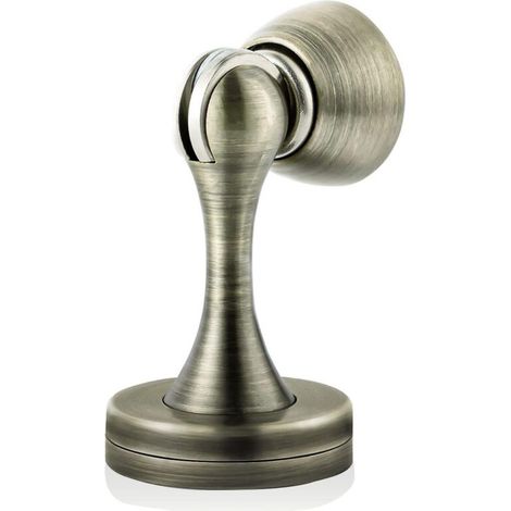 Butées de porte magnétiques, butée de porte en acier inoxydable, nickel satiné brossé, support de porte mural noir, loquet de porte pour être (1/4)