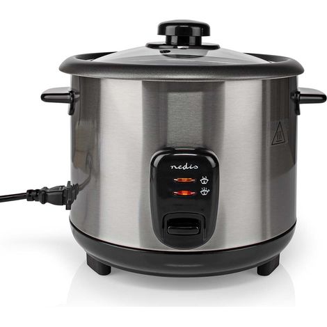 Cuiseur à riz 1,5L 500W – Revêtement antiadhésif – Fonction maintien au chaud – Idéal pour sushis et céréales – Nedis - KARC115AL (1/7)