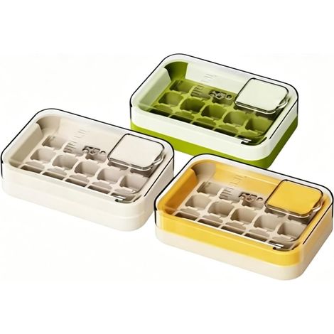 de 3 bacs à glaçons avec couvercle et boîte rangement, 16,5 x 11 4,5 (1/5)