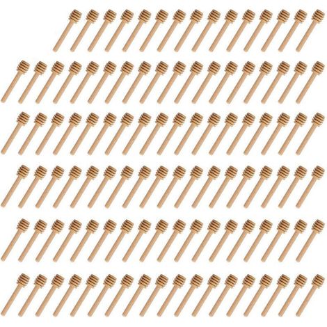 Enowelir Mini Cuillères à Miel en Bois pour Cuisine et Salle à Manger Lot de 100 Pièces (1/4)