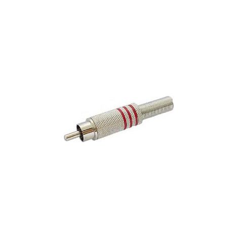 FICHE RCA MALE - NICKEL - ROUGE CA063R RI787