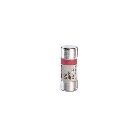 Legrand – Fusible cylindrique 16A 230V – Cartouche sans voyant 10,3x25,8mm – Protection 6000A – Section cuivre 2,5mm² rouge – Lot de 10 unités