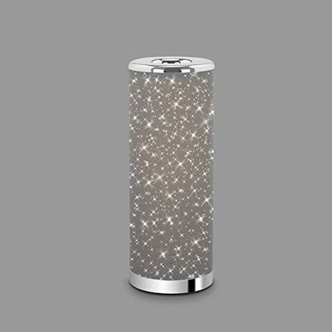 Lampada da tavolo a LED cielo stellato cm 35x12 5W colore cromato/grigio (1/4)