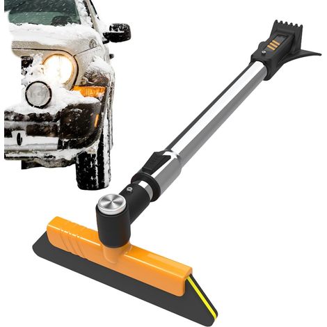 Grattoir à Glace pour Pare-Brise de Voiture,Balai à Neige pour Véhicule avec Raclette  Raclette Dégivrante Extensible Pivots 360° pour Hiver et Conditions Glaciales (1/5)