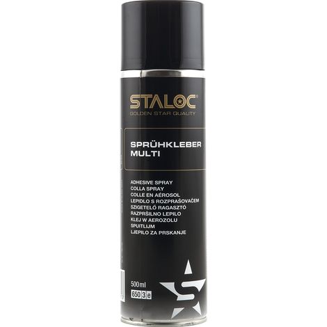 STALOC Sprühkleber Multi  feinzerstäubender Kleber für unterschiedlichste Materialien  universell  500 ml (1/5)
