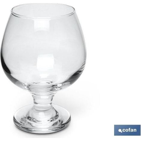 COFAN pack 6 uds copa cognac 39 cl modelo sarbia , Copa de Cognac modelo Sarbia con capacidad 39 cl. Fabricados en vidrio de gran resistencia y durabilidad. Envasado en pack de 6 u (1/2)
