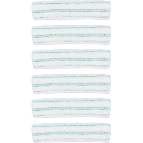 Lingettes de rechange pour lave-linge, housses de balai en microfibre turquoise, 27,5 x 6,8 cm (lot de 6) (1/5)