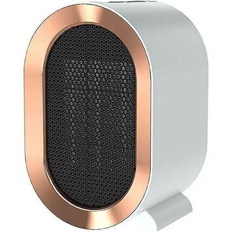 White ceramic fan heater, safe, energy-efficient, quiet, multi-protection fan heater (1/5)