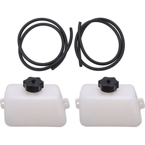 Jeffergarden 1 coppia di serbatoi per carburante da 1 litro, con guarnizione resistente, bianchi, adatti per quad, ATV, pit bike e monopattini da 43, 47 e 49 cc. (1/5)