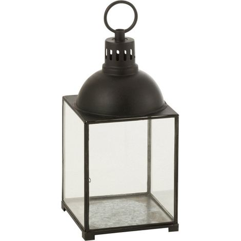 Lanterne Design en Verre "Hagrid" 57cm Noir (1/3)