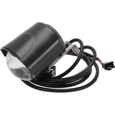 2-in-1 Wasserdichte 12W 36V-48V Fahrrad-Frontleuchte mit leistungsstarker 75-100dB Hupe (1/5)