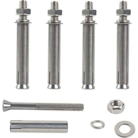 M6x70mm Boulons à Expansion Hex Vis D'expansion Acier Inoxydable 304 Cheville Beton Lourd Devoir Ancrages de Fixation pour la Construction Murale 6pcs (1/4)