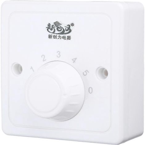Variateur de vitesse à 5 positions pour ventilateur mural rotatif (1/5)