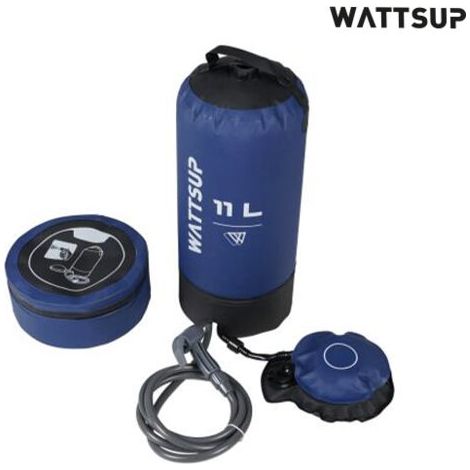 Douche solaire à pression 11L – Réservoir PVC 11L – Tuyau latex 2m avec pommeau régulateur – Accessoire pour sorties sportives