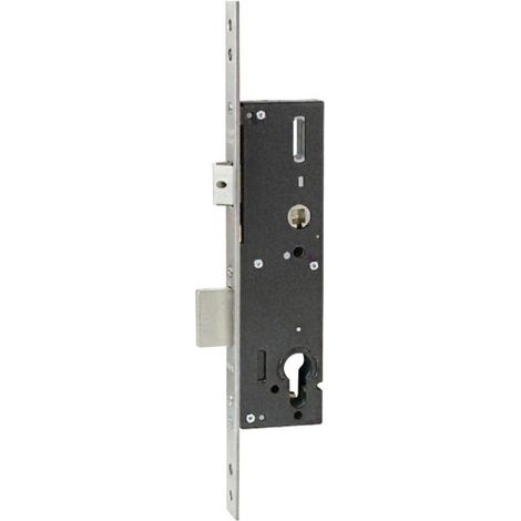 Iseo City – Serrure électrique 1 point pêne dormant demi-tour – Entraxe 92 mm – Têtière plate inox – Pour bois dur (1/5)