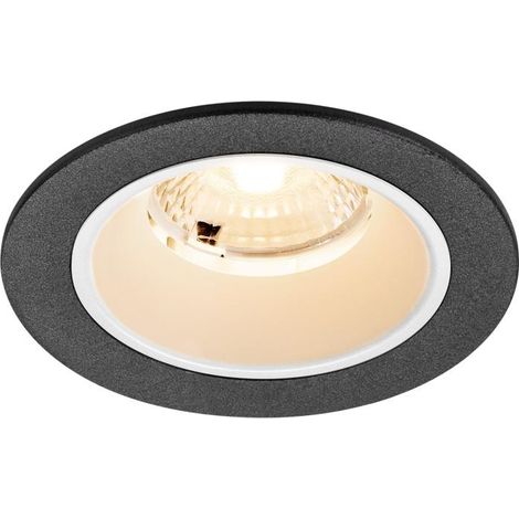 Spot encastré NUMINOS® S intérieur 2700 K 40° IP20 rond noir / blanc - SLV - 1009437