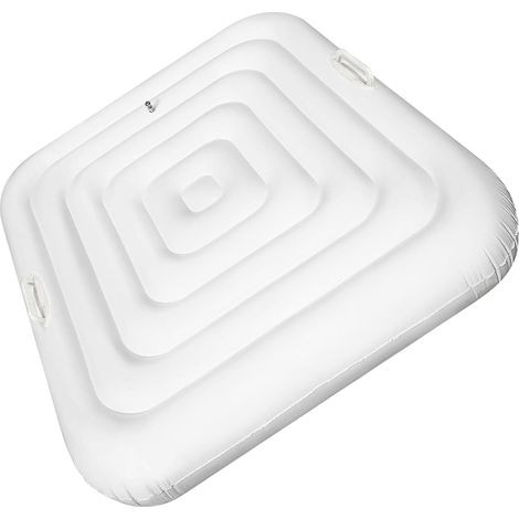 Couverture spa gonflable carré 4.2ft - SaluSpa Coleman - Résistante vent pluie - Économie énergie - Avec poignée