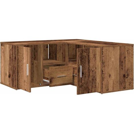 Maison Exclusive - Mobile Angolare Legno Antico 160x40x45 cm in Truciolato
