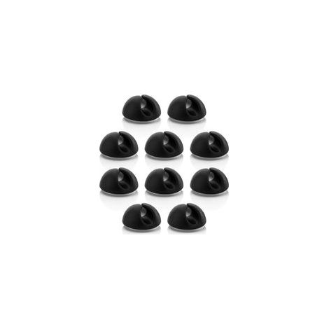 10x Attaches Support de Câble Gestion des Câbles Fixation des Câbles Organisateur de Câbles pour câbles jusqu'à 8 mm Attaches de Câble Fixation des Câbles Gestion des Câbles Noir (1/5)