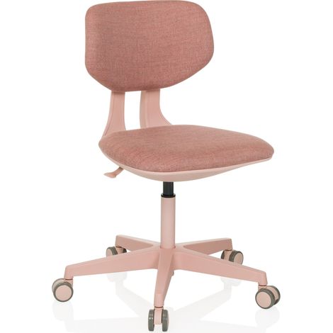 Kinderschreibtischstuhl / Kinderstuhl Kid Colore Stoff rosa hjh OFFICE
