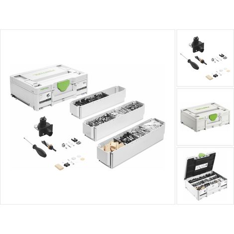 Festool DominoVerb Sort KV-SYS D8 576797 Korpusverbinder Abdeckkappen Systainer