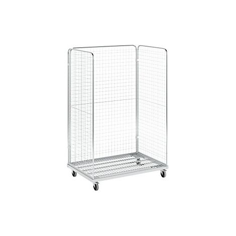 Contenedor rodante de acero  L x A 1200 x 800 mm  por 3 lados 