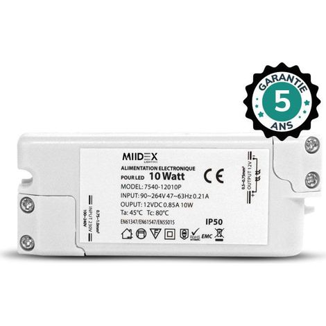 Alimentación electrónica de 10W 12V