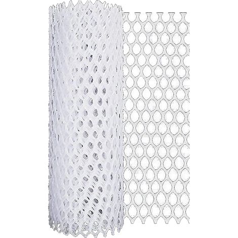 Dispositif d'étanchéité de fenêtre anti-chat - 40 cm de large, 1,2 trou - maille à cadre blanc. (1/5)