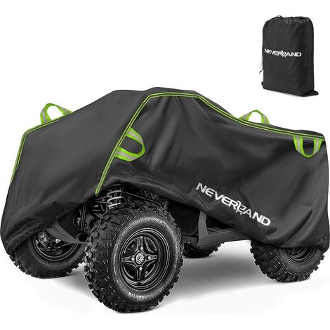 Housse pour Quad Imperméable Bâche de Protection en Polyester pour Quad Quatre Roues Deux Faces Disponibles Contre la Neige Pluie UV Poussière Extérieur XXXL (256x110x120cm) (1/5)