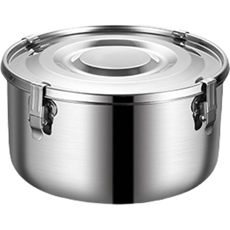 Boîtes de rangement en acier inoxydable robustes idéales pour le camping et les pique-niques Organisation de stockage des aliments en plein air (1/5)