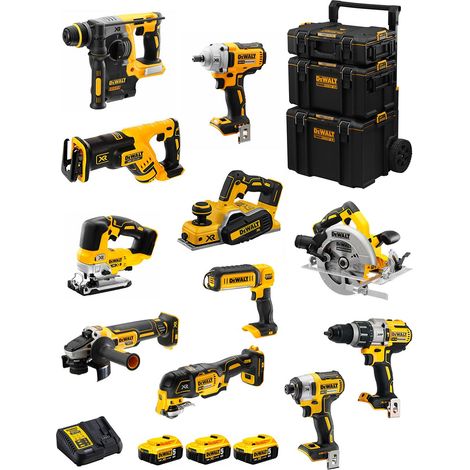 DeWALT Kit DWK1101 (DCD996+DCH273+DCG405+DCF887+DCF894+DCS334+DCS570+ DCS355+DCP580+DCS367+DCL050+ 3x5,0Ah + DCB115 +Caddy 3en1) (1/5)